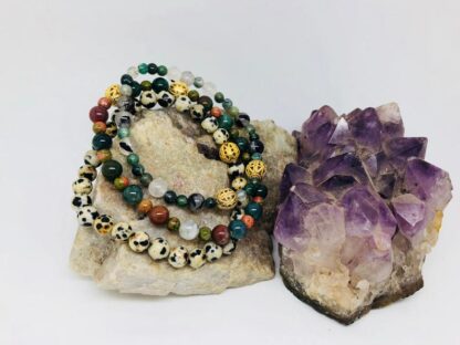 Playful Minds Dalmation Jasper Bracelet For Positive Healing Energy - Image 2