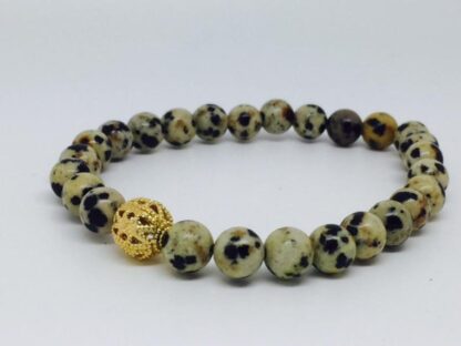 Playful Minds Dalmation Jasper Bracelet For Positive Healing Energy - Image 3