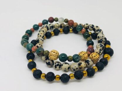 Playful Minds Dalmation Jasper Bracelet For Positive Healing Energy - Image 5