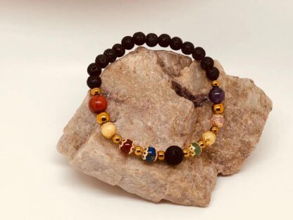 Rainbow Chakra Crystal Bracelet - Image 3