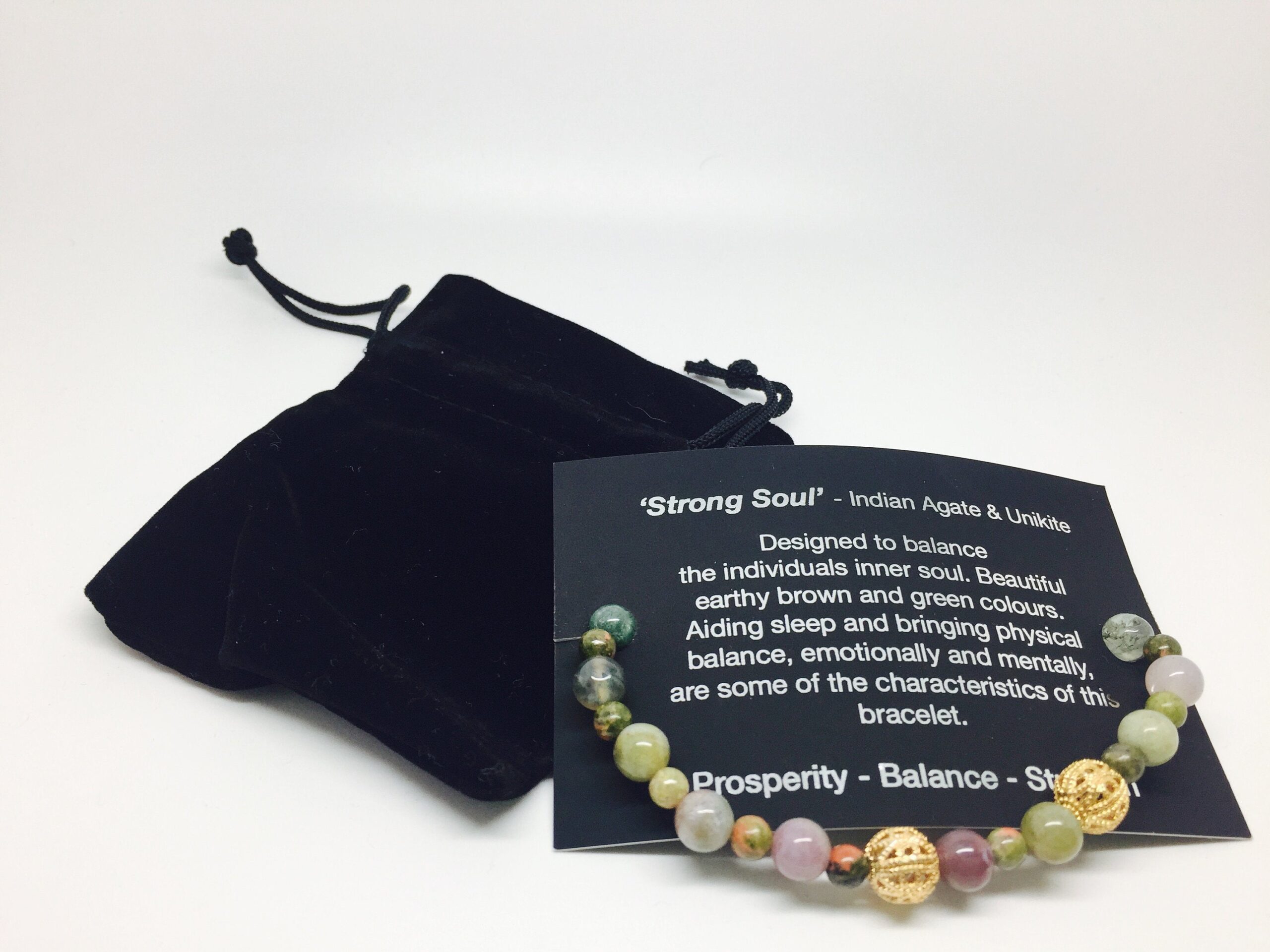Strong Soul Indian Agate Healing Bracelet