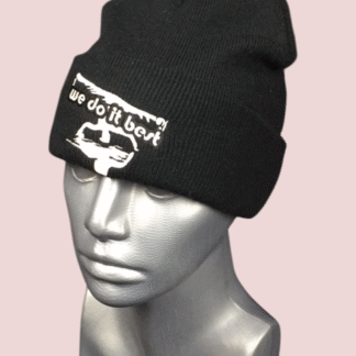 We Do It Best Black Beanie Hat
