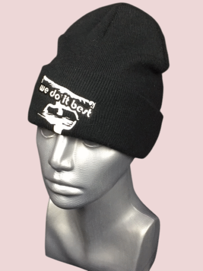 We Do It Best Black Beanie Hat